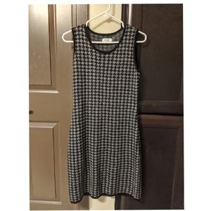 Calvin Klein Houndstooth Sweater Dress